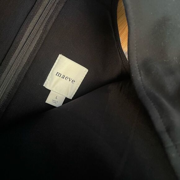 Anthropologie Maeve Sleeveless Crew Neck Drop Waist Maxi Dress Size L - Picture 3 of 6